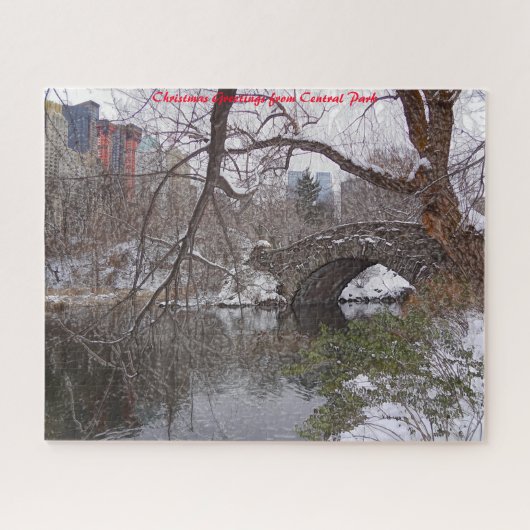 Central Park.kerstgroeten Legpuzzel (Horizontaal)