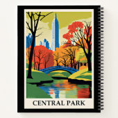 Central Park kleurrijke illustratie Notitieboek (Achterkant)