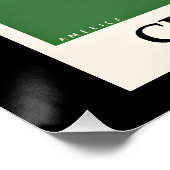 Central Park kleurrijke illustratie Perfect Poster (Hoek)