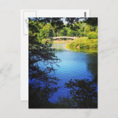 Central Park Lake Bow Bridge NYC New York Briefkaa Briefkaart (Voorkant / Achterkant)