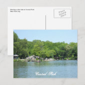 Central Park Lake Briefkaart Souvenir New York Cit (Voorkant / Achterkant)