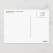 Central Park Lake Briefkaart Souvenir New York Cit (Achterkant)