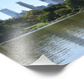 Central Park Lake New York City NYC Architecture Foto Afdruk (Hoek)