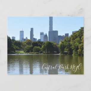 Central Park Lake New York City NYC Fotografie Briefkaart