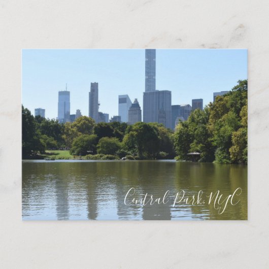 Central Park Lake New York City NYC Fotografie Briefkaart (Voorkant)