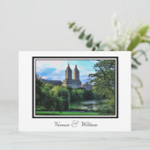 Central Park Lake, San Remo NYC Huwelijksuitnodigi Kaart (Staand voorkant)