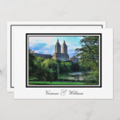 Central Park Lake, San Remo NYC Huwelijksuitnodigi Kaart (Voorkant / Achterkant)