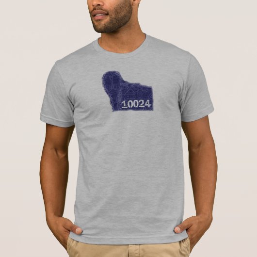 Central Park Lamp Post in 10024 zipcode T-shirt (Voorkant)