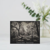 Central Park Manhattan in zwart-wit Briefkaart (Staand voorkant)