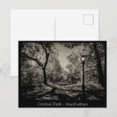 Central Park Manhattan in zwart-wit Briefkaart (Voorkant / Achterkant)