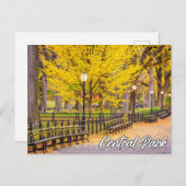 Central Park, Manhattan, New York, Verenigde State Briefkaart (Voorkant / Achterkant)