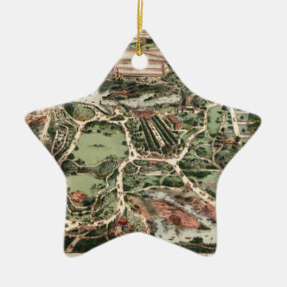 Central Park Map New York City Keramisch Ornament