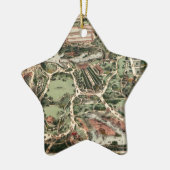 Central Park Map New York City Keramisch Ornament (Links)