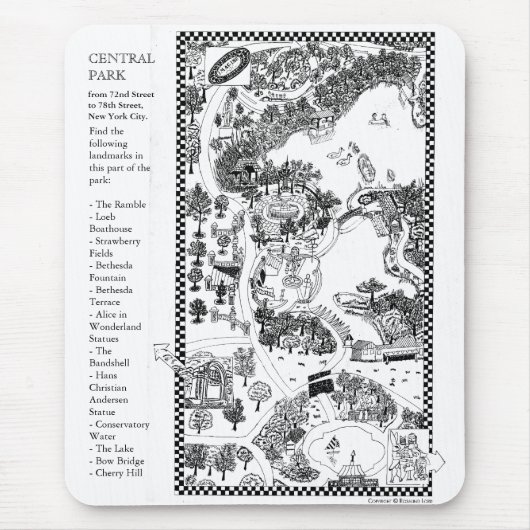 Central Park Mousepad Muismat (Voorkant)
