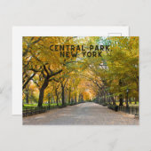 Central Park, New York Briefkaart Souvenir (Voorkant / Achterkant)