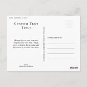 Central Park New York City Benches Green Herfst Briefkaart (Achterkant)