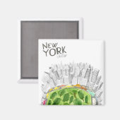 Central Park & New York City Collage Magneet (Voorkant / Achterkant)