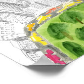 Central Park & New York City Collage Poster (Hoek)