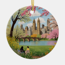 Central Park New York City Keramisch Ornament