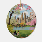 Central Park New York City Keramisch Ornament (Links)
