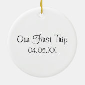 Central Park New York City Keramisch Ornament (Achterkant)