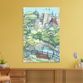 Central Park | New York City, NY Canvas Afdruk (Insitu (Woonkamer))
