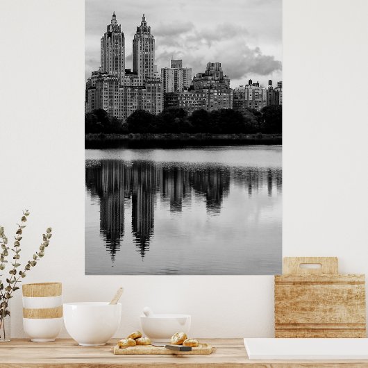 Central Park New York City Skyline Poster (Keuken)