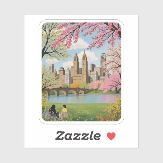 Central Park New York City Sticker (Vel)