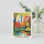  Central Park New York City Travel Briefkaart (Staand voorkant)