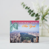 Central Park, New York City - uitzicht vanuit de l Briefkaart (Staand voorkant)