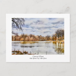 Central Park New York City Waterverf schilderij Briefkaart