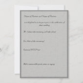 Central Park New York City Wedding Invite Kaart (Achterkant)