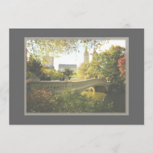 Central Park New York City Wedding Invite Kaart