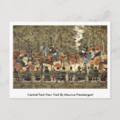 Central Park New York door Maurice Prendergast Briefkaart (Voorkant)