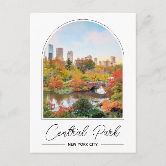 Central Park New York Foto Briefkaart (Voorkant)