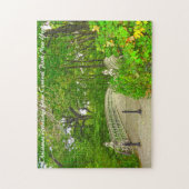 Central Park New York.Kerstgroeten Legpuzzel (Verticaal)