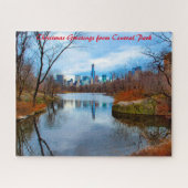 Central Park New York.kerstgroeten Legpuzzel (Horizontaal)