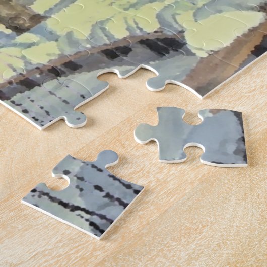 Central Park New York.kerstgroeten Legpuzzel (Zijkant)