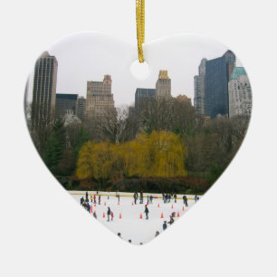 Central Park New York NY Wollman Ice Skating Rink Keramisch Ornament