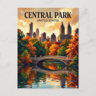 Central Park New York staat Briefkaart