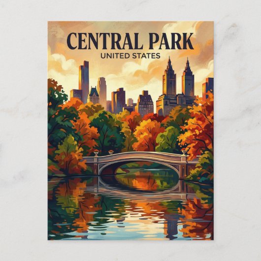Central Park New York staat Briefkaart (Voorkant)
