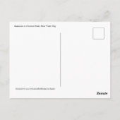 Central Park New York Summer Green Schilderachtig  Briefkaart (Achterkant)