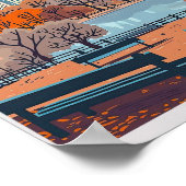 Central Park New York Travel Poster - Verenigde St (Hoek)