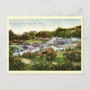Central Park, New York, Vintage 1916 Briefkaart