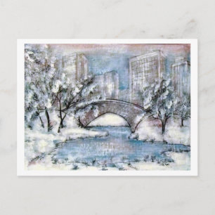 Central Park New York Winter Briefkaart