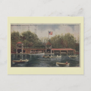 Central Park NY, Boat House,  Briefkaart