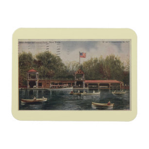 Central Park NY, Boat House, Briefkaart Magneet