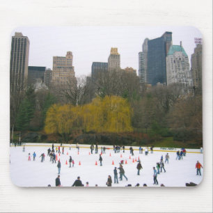 Central Park NY NYC Wollman Skating Rink Mousepad Muismat