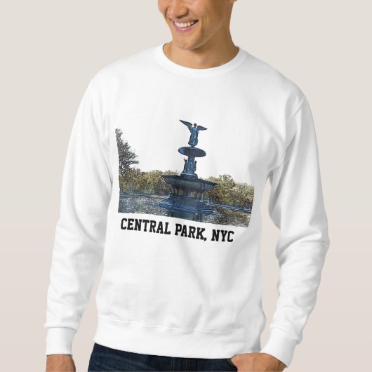 Central Park NYC Bethesda Fontein Engel Trui (Voorkant)