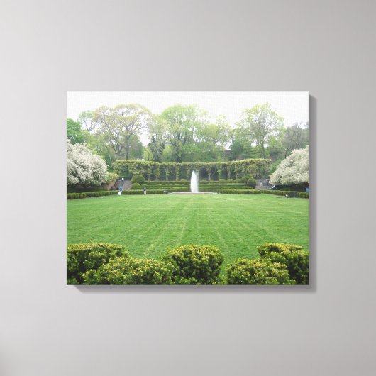 Central Park NYC Conservatory Garden Photo Canvas (Voorkant)